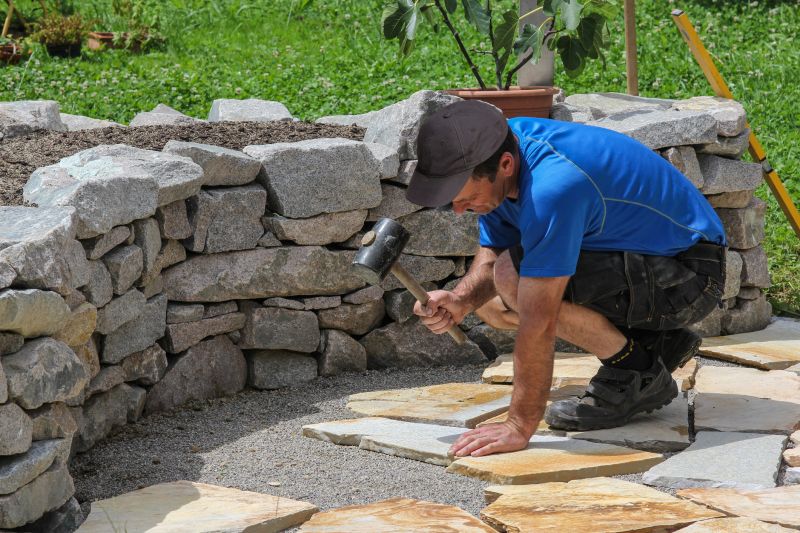 Border Stone Installation