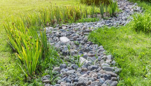River Rock Garden Installation in Crossville